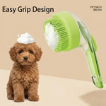 2-in-1 Pet Bath Brush with Soap Dispenser