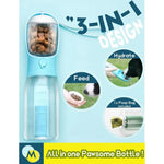 Portable Dog Water Bottle 3 in 1