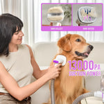 9 in 1 Dog / Cat / Pet Grooming Vacuum Kit Purple , Blue , Green