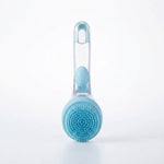 2-in-1 Pet Bath Brush with Soap Dispenser
