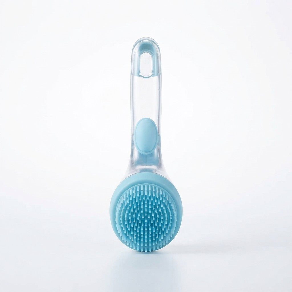 2-in-1 Pet Bath Brush with Soap Dispenser